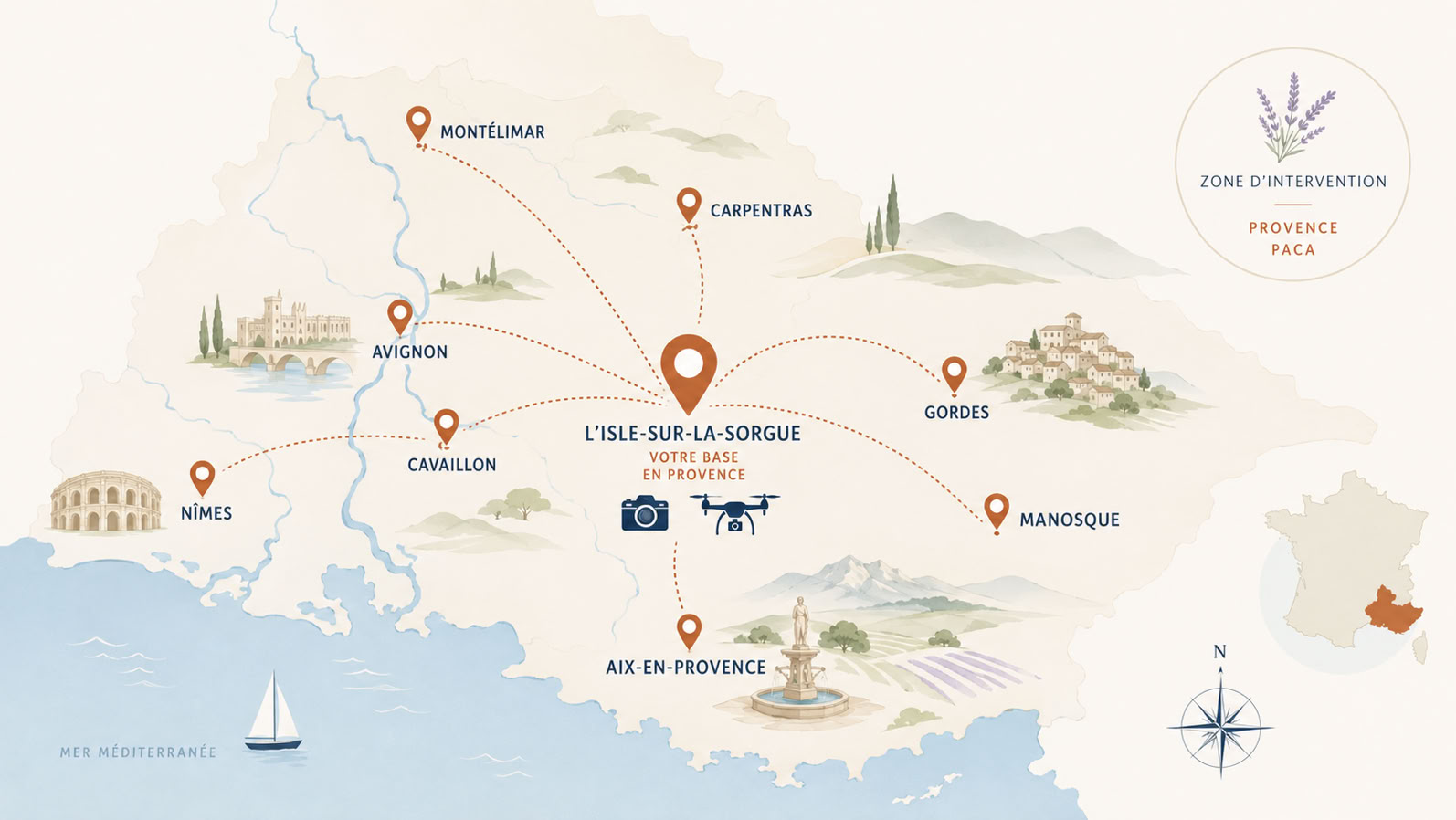 Vidéaste, photographe et drone  dans le Vaucluse et en Provence 